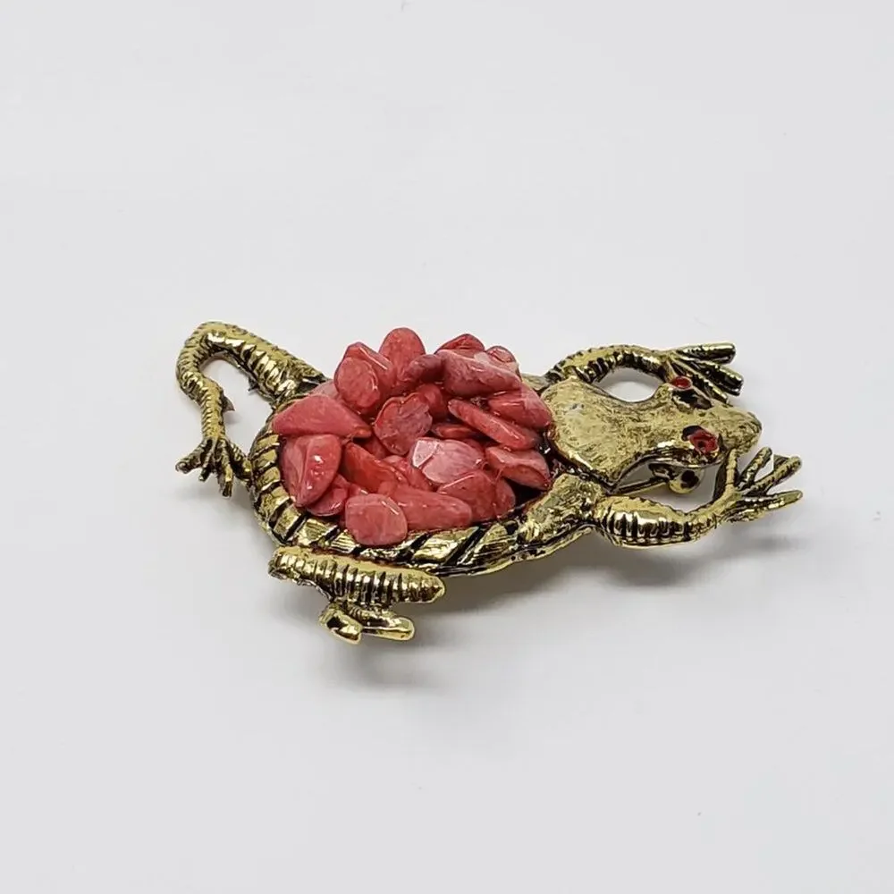 Unbranded frog brooch